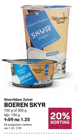 Ekoplaza Weerribben Zuivel BOEREN SKYR aanbieding