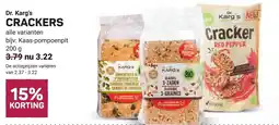 Ekoplaza Dr Karg's Crackers aanbieding