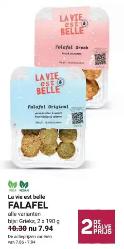 Ekoplaza La vie est belle Falafel aanbieding
