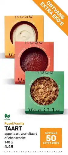 Ekoplaza Rose&Vanilla TAART aanbieding