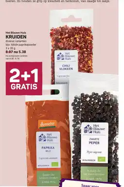 Ekoplaza Het Blauwe Huis kruiden aanbieding
