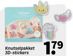 Wibra Knutselpakket 3D stickers aanbieding