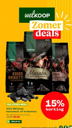 Welkoop Welkoop houtskool of briketten aanbieding