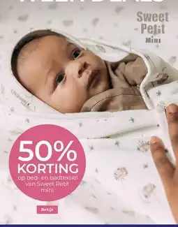 Prenatal Sweet petit mini bed en badtextiel aanbieding