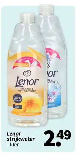 Wibra Lenor strijkwater aanbieding