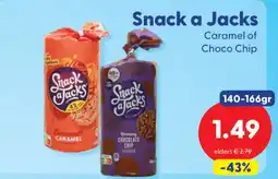 Die Grenze Snack a Jacks Caramel of Choco Chip aanbieding