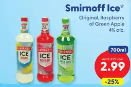 Die Grenze Smirnoff Ice aanbieding