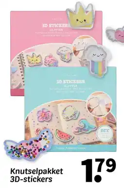 Wibra 3D-stickers aanbieding