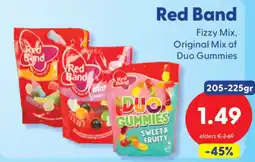 Die Grenze Red Band Fizzy Mix, Original Mix of Duo Gummies aanbieding