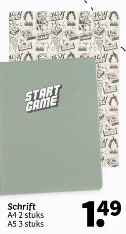 Wibra Schrift aanbieding