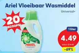 Die Grenze Ariel vloeibaar wasmiddel aanbieding