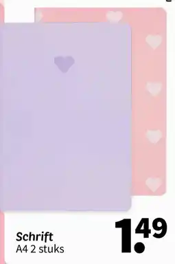 Wibra Schrift aanbieding