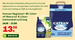 Welkoop Catsan Hygiene+ aanbieding