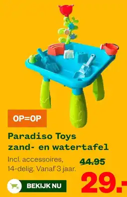 Welkoop Paradiso Toys zand- en watertafel aanbieding