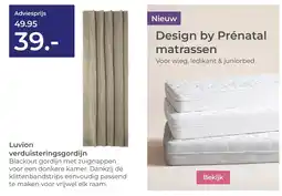 Prenatal Luvion verduisteringsgordijn aanbieding