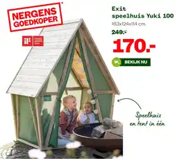 Welkoop Exit speelhuis yuki 100 aanbieding