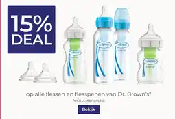 Prenatal Dr. brown's flessen en flesspenen aanbieding