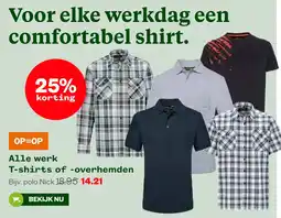 Welkoop Alle werk T-shirts of -overhemden aanbieding