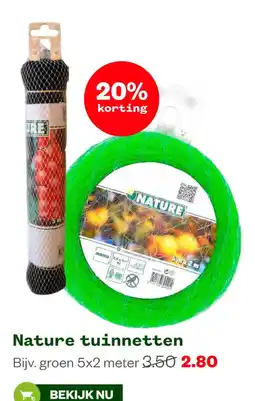 Welkoop Nature tuinnetten aanbieding