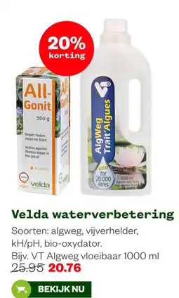 Welkoop Velda waterverbetering aanbieding