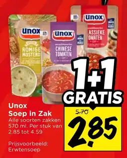 Vomar Voordeelmarkt Unox Soep in Zak aanbieding