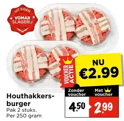 Vomar Voordeelmarkt Houthakkers-burger aanbieding