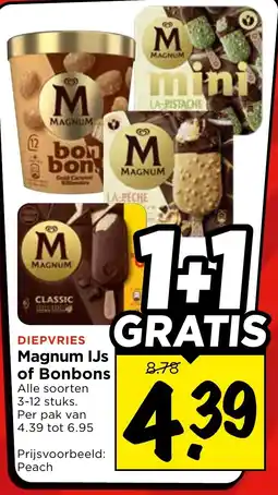 Vomar Voordeelmarkt Alle Magnum IJs of Bonbons aanbieding