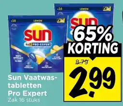 Vomar Voordeelmarkt Sun Vaatwastabletten pro expert aanbieding