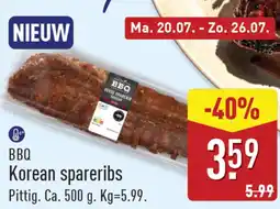 ALDI Bbq korean spareribs aanbieding