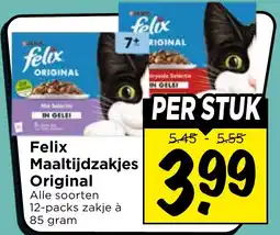 Vomar Voordeelmarkt Felix Maaltijdzakjes Original aanbieding