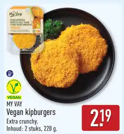 ALDI My vay vegan kipburgers aanbieding