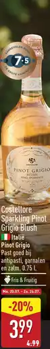 ALDI Costellore sparkling pinot grigio blush aanbieding