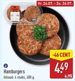 ALDI Hamburgers aanbieding