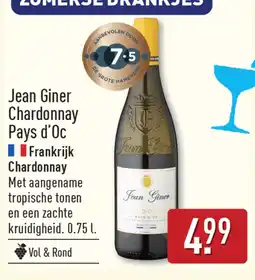 ALDI Jean giner chardonnay pays d'oc aanbieding