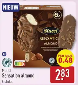 ALDI Mucci sensation almond aanbieding