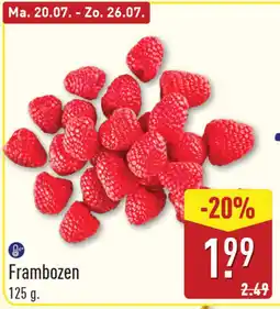 ALDI Frambozen aanbieding