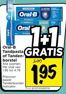 Vomar Voordeelmarkt Alle Oral-B Tandpasta of Tandenborstel aanbieding