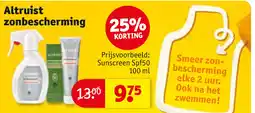 Kruidvat Altruist zonbescherming aanbieding
