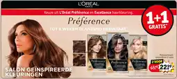 Kruidvat Keuze uit l'oréal préférence en excellence haarkleuring aanbieding