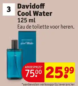 Kruidvat Davidoff cool water aanbieding
