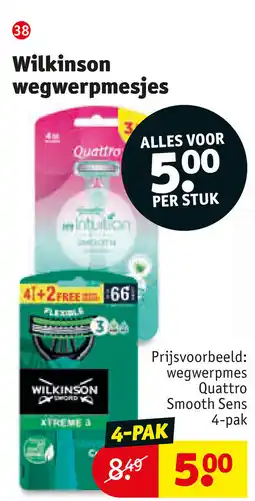Kruidvat Wilkinson wegwerpmesjes aanbieding