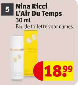 Kruidvat Nina ricci l'air du temps aanbieding