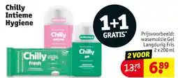 Kruidvat Chilly intieme hygiene aanbieding