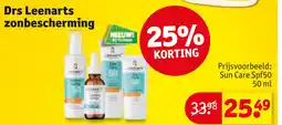 Kruidvat Drs leenarts zonbescherming aanbieding