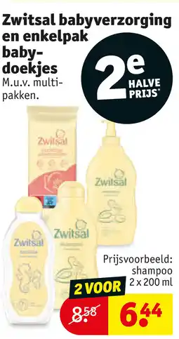 Kruidvat Zwitsal babyverzorging aanbieding