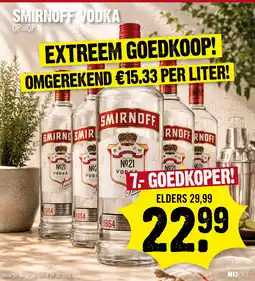 Super Dirck 3 Smirnoff vodka aanbieding