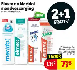 Kruidvat Elmex en meridol mondverzorging aanbieding