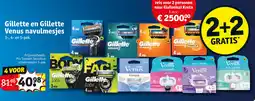Kruidvat Gillette en gillette venus navulmesjes aanbieding