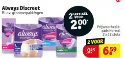 Kruidvat Always discreet aanbieding