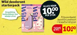 Kruidvat Wild deodorant starterpack aanbieding